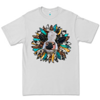Dove Grey baby cow with sunflower Premium Tee - RanaPortraitStore