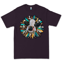 Plum baby cow with sunflower Premium Tee - RanaPortraitStore