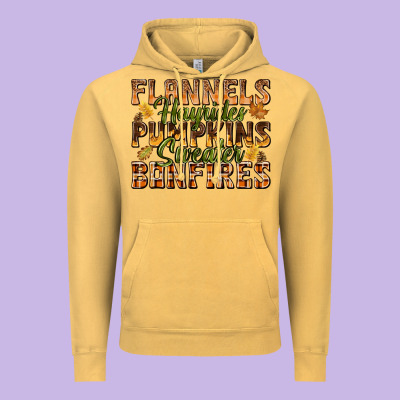 Flannels Hayrides Pumpkins Vintage Hoodie Designed By Texasbilliewilder