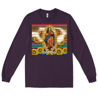 Plum our lady of guadalupe Long Sleeve Tee - TumblerDesignByShophia