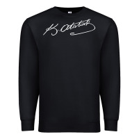 Black mustafa kemal ataturk Premium Sweatshirt - tuanDangUi
