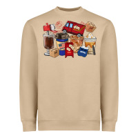 Mushroom Postal Worker Coffee Cups Heavyweight Sweatshirt - FaDigitalArtStudio