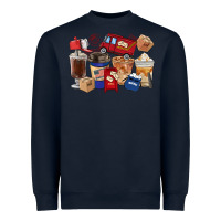 Navy Postal Worker Coffee Cups Heavyweight Sweatshirt - FaDigitalArtStudio