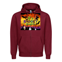 Burgundy it's spooky season tumbler Zipper Hoodie - BundleAndBundleShop