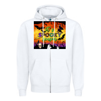 White it's spooky season tumbler Zipper Hoodie - BundleAndBundleShop