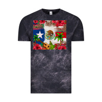Cloud Black Mexican and Puerto Rico flag Vintage Tee - texasbilliewilder