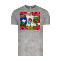 Cloud Rock Mexican and Puerto Rico flag Vintage Tee - texasbilliewilder