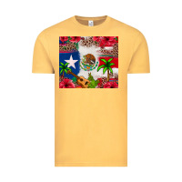Vintage Mustard Mexican and Puerto Rico flag Vintage Tee - texasbilliewilder
