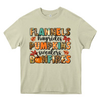Mossy flannels hayrides pumpkinsbonfires Heavy Core Tee - MaliasSmallBusiness