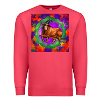 Cardinal halloween red angus bull Premium Sweatshirt - LillyAllenDesigns