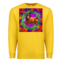 Lemon halloween red angus bull Premium Sweatshirt - LillyAllenDesigns