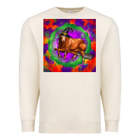 Sandshell halloween red angus bull Premium Sweatshirt - LillyAllenDesigns