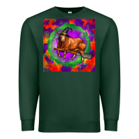 Sports Green halloween red angus bull Premium Sweatshirt - LillyAllenDesigns