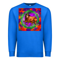 True Royal halloween red angus bull Premium Sweatshirt - LillyAllenDesigns