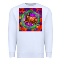 Halloween Red Angus Bull Premium Sweatshirt | Teevron