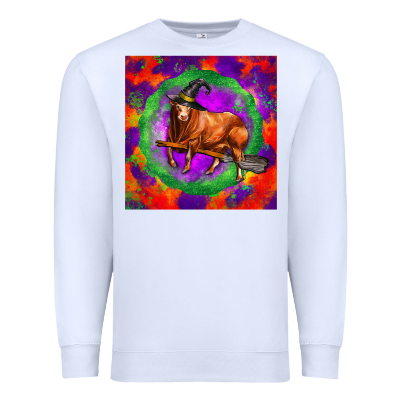 Halloween Red Angus Bull Premium Sweatshirt by LillyAllenDesigns | Teevron