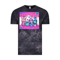Cloud Black stitch coffee cups Vintage Tee - Jasminsmagicworld