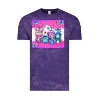 Cloud Purple stitch coffee cups Vintage Tee - Jasminsmagicworld