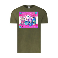 Vintage Olive stitch coffee cups Vintage Tee - Jasminsmagicworld