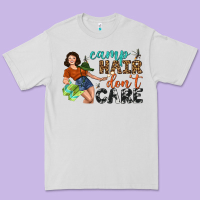Camp Hair Don't Care Premium Tee Designed By Bundleandbundleshop