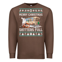 Merry Christmas Shitters Full Premium Sweatshirt | Teevron