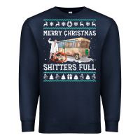 Navy merry christmas shitters full Premium Sweatshirt - tuanDangUi