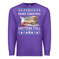 Purple merry christmas shitters full Premium Sweatshirt - tuanDangUi