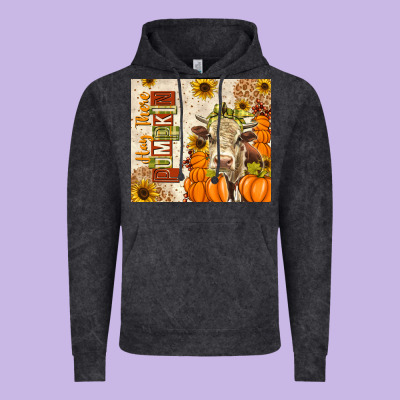 Fall Hay There Pumpkin Vintage Hoodie Designed By Texasbilliewilder