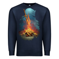 Navy Limited Edition Dark Souls Premium Sweatshirt - tuanDangUi