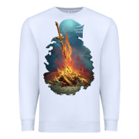 White Limited Edition Dark Souls Premium Sweatshirt - tuanDangUi