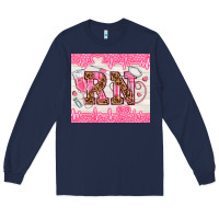 Navy nurse rn Long Sleeve Tee - TumblerDesignByShophia