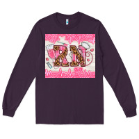 Plum nurse rn Long Sleeve Tee - TumblerDesignByShophia