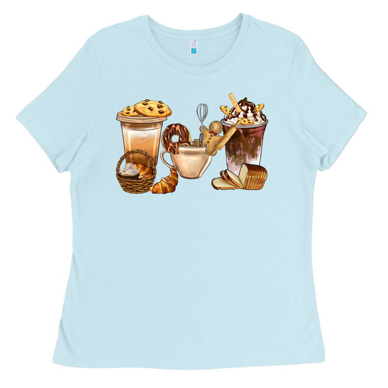 Bakery Coffee Cups With Cookie Bbs Ladies Tee by BundleAndBundleShop | Teevron