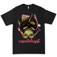 Black Afro Messy Bun Cosmetologist Premium Tee - BundleAndBundleShop