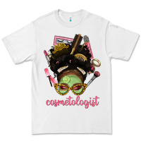 White Afro Messy Bun Cosmetologist Premium Tee - BundleAndBundleShop