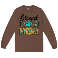 Chestnut Blessed dog mom Long Sleeve Tee - RanaPortraitStore