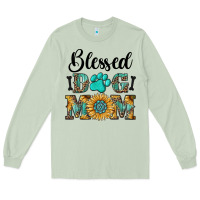 Matcha Blessed dog mom Long Sleeve Tee - RanaPortraitStore