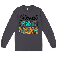 Smoke Blessed dog mom Long Sleeve Tee - RanaPortraitStore