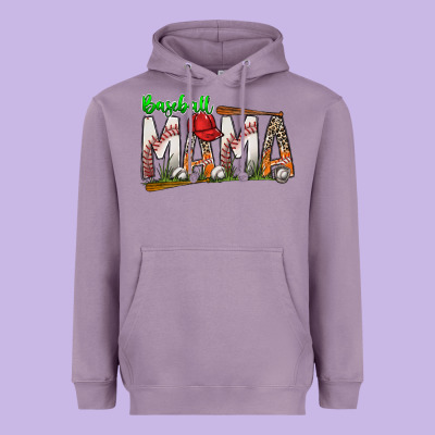 Baseball Mama Heavyweight Hoodie Designed By Sublimationcraftshop