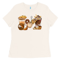 Bone Bakery Coffee Cups With Cookie Bbs Ladies Tee - BundleAndBundleShop