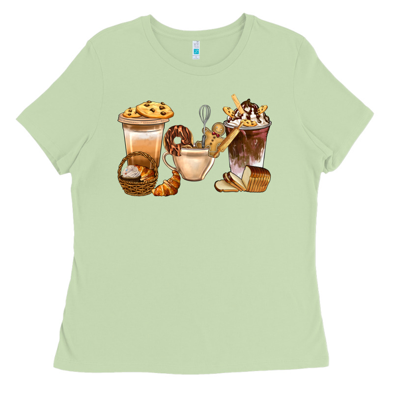 Bakery Coffee Cups With Cookie Bbs Ladies Tee by BundleAndBundleShop | Teevron