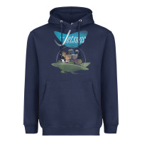 Navy The Jetsons Ship Heavyweight Hoodie - tuanDangUi