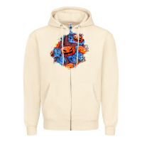 Sandshell halloween pumpkin patch  5 Zipper Hoodie - BundleAndBundleShop