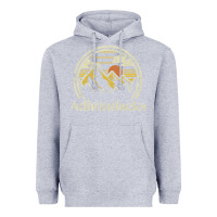 Heather Grey Adirondacks Mountains New York Vintage Hiking Camp Heavyweight Hoodie - tuanDangUi