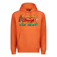 Carrot baking through the snow Premium Hoodie - FaDigitalArtStudio