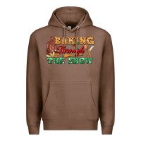Chestnut baking through the snow Premium Hoodie - FaDigitalArtStudio