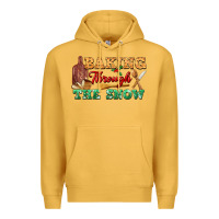 Mustard baking through the snow Premium Hoodie - FaDigitalArtStudio