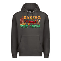Smoke baking through the snow Premium Hoodie - FaDigitalArtStudio