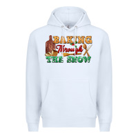 White baking through the snow Premium Hoodie - FaDigitalArtStudio