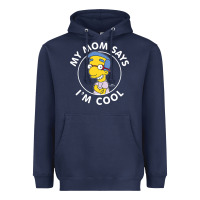 Navy The Simpsons Milhouse My Mom Says I'm Cool V1 Heavyweight Hoodie - tuanDangUi
